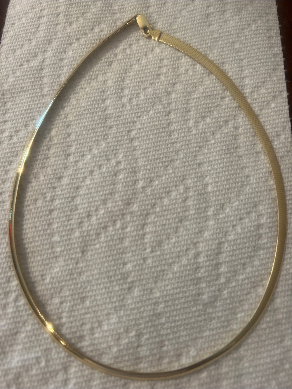 Gold Herringbone Chain Necklace - Women Jewelry